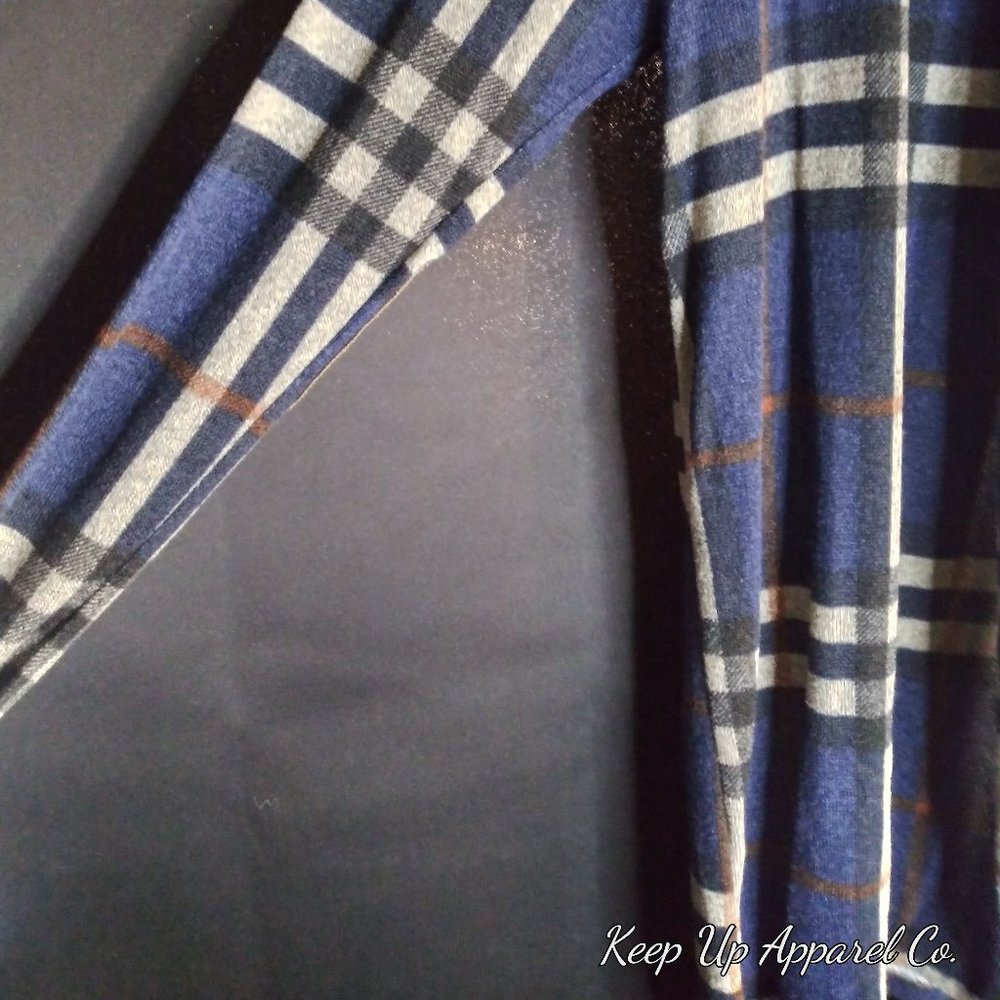 Plaid Elbow Patch Sweater Cardigan - Picture 6 of 10